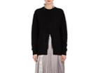 Proenza Schouler Women's Slit-front Rib-knit Wool-blend Sweater