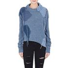 Acne Studios Women's Ovira Wool-blend Crop Sweater-blue Combo