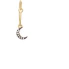 Eye M Women's Moon Hoop Earring-gold