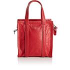 Balenciaga Women's Arena Leather Bazar Extra-extra-small Shopper Tote Bag - Red