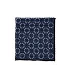 Paolo Albizzati Men's Floral Wool Gauze Pocket Square - Navy