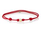 Luis Morais Men's Yellow Gold Bead-on-cord Bracelet-red