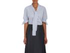 J.w.anderson Women's Striped Cotton Tie-neck Blouse