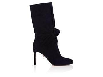 Samuele Failli Women's Betsy Knotted Suede Mid-calf Boots