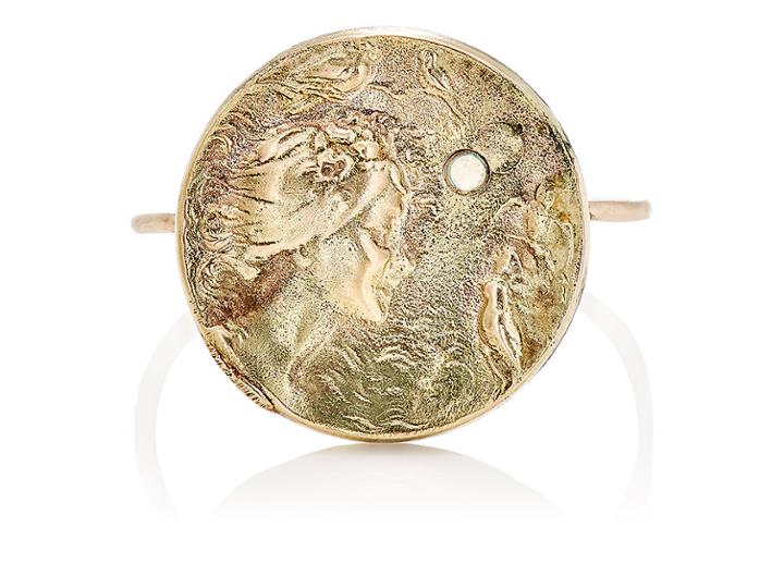 Julie Wolfe Women's Coin Wire Ring