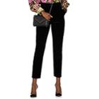 Dolce & Gabbana Women's Cotton Velvet Slim Trousers-black