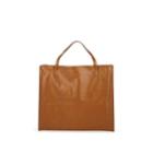 Jil Sander Women's Oversized Leather Tote Bag - Med. Brown