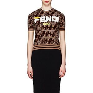 Fendi Women's Fendi Mania Knit Top-brown