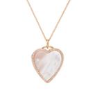 Jennifer Meyer Women's Mother-of-pearl Inlay & Diamond Heart Necklace-rose
