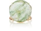 Zoe Women's White Diamond & Emerald Ring