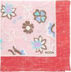 Roda Floral Pocket Square-pink