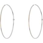 Jennifer Meyer Women's Diamond Medium Thin Hoop Earrings