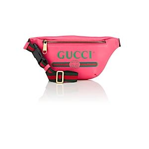 Gucci Men's Logo Small Leather Belt Bag - Pink