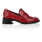 Sies Marjan Women's Adele Stamped-patent Leather Penny Loafers-lipstick
