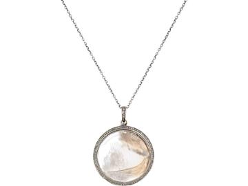 Feathered Soul Women's Locket On Cable Chain