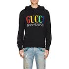 Gucci Men's City- & Logo-print Cotton Hoodie - Black