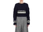 Derek Lam Women's Fringe Wool-silk Crop Sweater