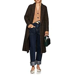 Boon The Shop Women's Checked Cashmere-wool Belted Coat - Brown Pat.