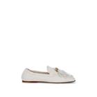 Tod's Women's Feather-tassel-detailed Leather Loafers - White