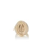 Bianca Pratt Women's White Diamond Virgin Mary Ring - Gold