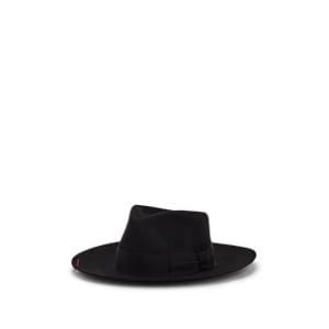 Superduper Hats Men's Grateful Fur Felt Fedora - Black