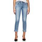 3x1 Women's W3 High Rise Straight Authentic Crop Jeans - Blue