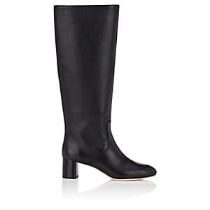 Loeffler Randall Women's Gia Leather Knee Boots-black