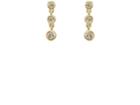 Tate Women's Round White Diamond Strand Earrings