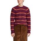 Ami Alexandre Mattiussi Men's Striped Alpaca-blend Crewneck Sweater - Purple