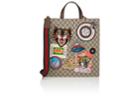 Gucci Men's Appliqud Gg Supreme Shopper Tote Bag