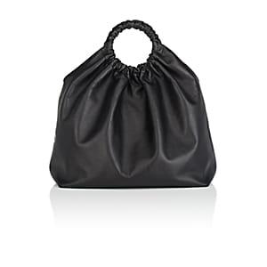 The Row Women's Double-circle Leather Extra-large Bag-black