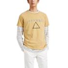 Remi Relief Men's Arizona Triangle-graphic Cotton T-shirt - Mustard