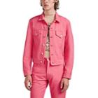 Helmut Lang Men's Masc Cotton-blend Trucker Jacket - Pink