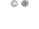 Samira 13 Women's Diamond & Keshi Pearl Circular Stud Earrings
