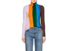 Joostricot Women's Colorblocked Cotton-blend Turtleneck Sweater