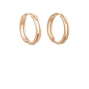 Dauphin Women's Large Volume Hoop Earrings-gold