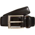 Crockett & Jones Men's Smooth Leather Belt-black