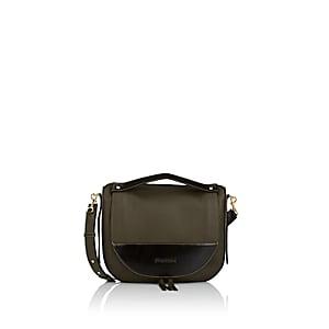 J.w.anderson Women's Moon Leather Saddle Bag-green