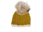 Mischa Lampert Women's Fur Pom-pom Wool Hat