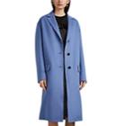 Prada Women's Brushed Wool-blend Melton Coat - Lt. Blue