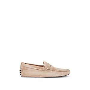 Tod's Men's Suede Penny Drivers - Lt. Brown