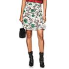 Isabel Marant Women's Cereny Floral Stretch-silk Skirt-white