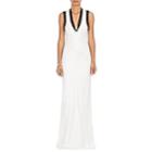 Alexander Wang Women's Chain-mail-embellished Charmeuse Gown-ivorybone