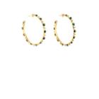 Sylvia Toledano Women's Grand Candy Hoop Earrings - Gold