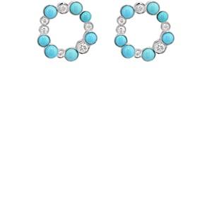 Pamela Love Fine Jewelry Women's Paillette Stud Earrings - Turquoise