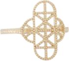 Grace Lee Gold Lace Deco Ring Vii-colorless