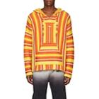 Adaptation Men's Striped Cashmere Baja Hoodie - Red