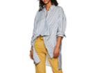 Isabel Marant Women's Maca Striped Oversized Button-down Blouse