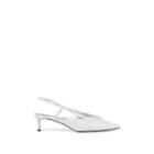 Givenchy Women's Specchio Leather Slingback Pumps - White