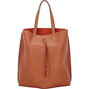 Maison Margiela Women's Bucket Leather Shopper Tote Bag - Brown